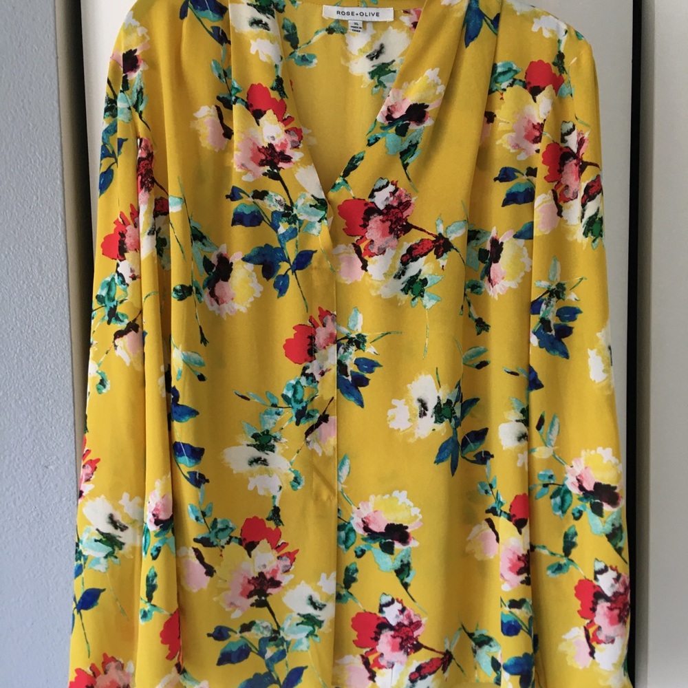 Blouse Rose Olive